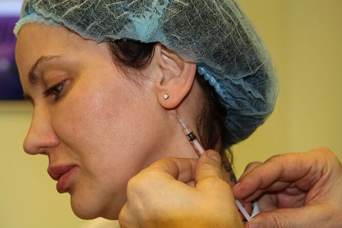 Oval correction of the face with fillings